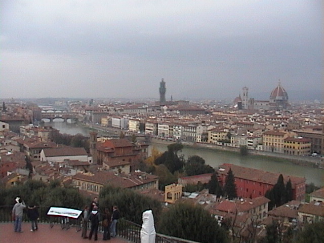 Florence, le Fleuve Arno et ses ponts