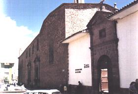 Le monastère de santa Catalina à l'emplacement de l'ancien accllahuasi